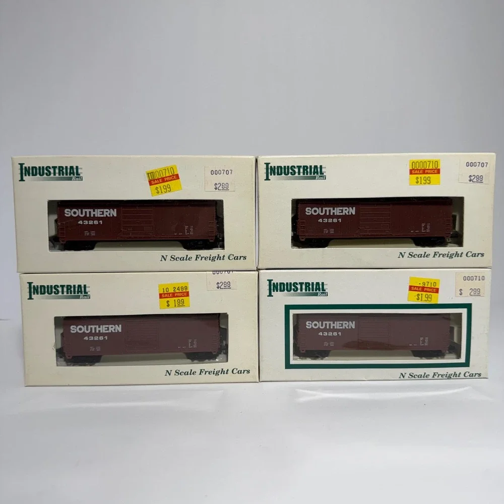 Industrial Rail N Scale Southern #7793 43261 Freight Boxcars Lot of 4 UMD